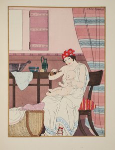 Enfermagem de crianças, ilustração de &39;The Works of Hippocrates&39;, 1934 de Joseph Kuhn Regnier
