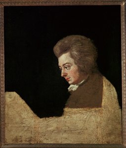 Wolfgang Amadeus Mozart ... (óleo sobre tela) de Joseph Lange