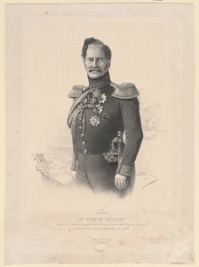 Retrato do Conde Alexey Fyodorovich Orlov 1787-1862 de Joseph Lemercier