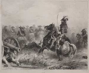 Cena de Cavalaria de Joseph Louis Hippolyte Bellange