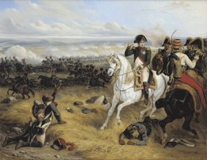 Napoleão na Batalha de Wagram (5-6 juillet 1809) - par Bellange, Hippolyte (1800-1866)