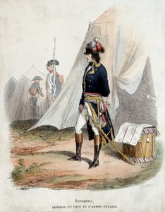 Retrato de Bonaparte (1769-1821) Chefe Geral da Armee da Itália de Joseph Louis Hippolyte Bellange