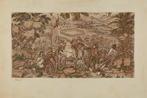 Historical Printed Textile, c. 1939.