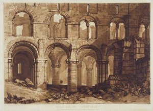 Holy Island Cathedral, gravada por Charles Turner (1773-1857) 1808 (gravura)