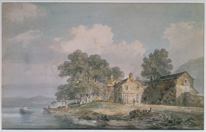 Quinta de um lago no distrito dos lagos, c.1797 de Joseph Mallord William Turner
