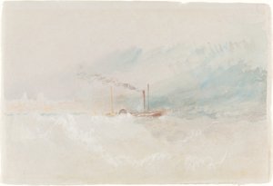 Um barco de pacotes fora de Dover de Joseph Mallord William Turner