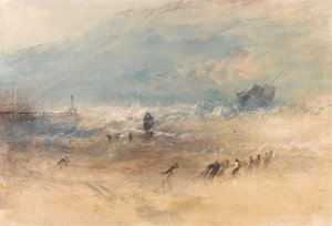 Um navio aproximando-se do porto de Margate num mar tempestuoso de Joseph Mallord William Turner