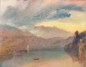 Um lago suíço, 1909 de Joseph Mallord William Turner