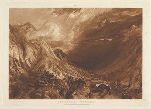 Ben Arthur, Scotland Book Studies, Parte 14, Placa 69, 1 de janeiro de 1819. de Joseph Mallord William Turner