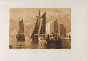 Calma, placa 44 do Livro de Estudos de Joseph Mallord William Turner