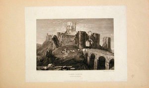 Castelo de Corfe, Dorsetshire de Joseph Mallord William Turner