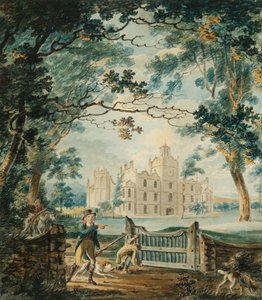 Cote House, perto de Bristol, 1792 (wc e caneta no papel) de Joseph Mallord William Turner