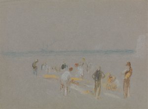 Críquete sobre as areias Goodwin de Joseph Mallord William Turner