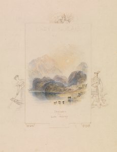Desenho para uma Ilustração para a "Senhora do Lago" de Walter Scott, Loch Achray de Joseph Mallord William Turner