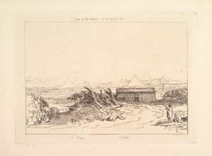 Quinta Praga do Egito Liber Studiorum, parte III, chapa 16, 1808. de Joseph Mallord William Turner