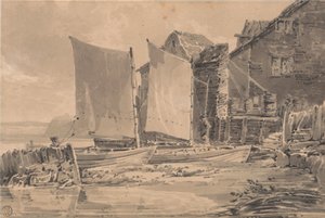 Casa de campo de pescador, Dover de Joseph Mallord William Turner
