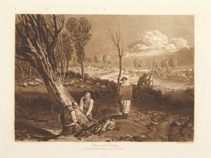 Liber Studiorum de cobertura e vala, parte X, chapa 47, 23 de maio de 1812. de Joseph Mallord William Turner