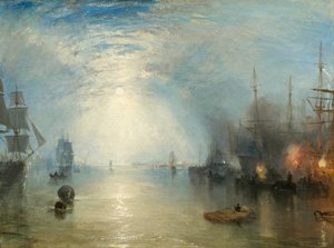 Keelmen levantando carvão ao luar de Joseph Mallord William Turner