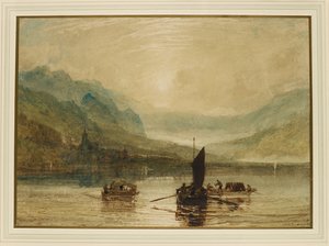 Lago de Brienz, ao luar de Joseph Mallord William Turner