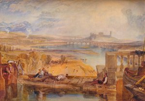 Lancaster, da ponte do aqueduto, c1825 de Joseph Mallord William Turner
