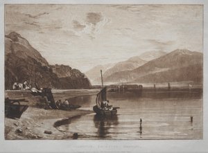 Liber Studiorum: Cais de Inverary, Lock Fyne, de manhã de Joseph Mallord William Turner