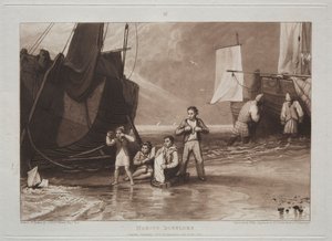 Estudos são gratuitos, e Lock. de Joseph Mallord William Turner
