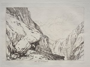 Livro de Estudo: Mt. St. Gotthard de Joseph Mallord William Turner