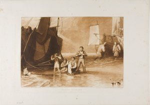 Marine Dabblers, prato 29 do Liber Studiorum de Joseph Mallord William Turner