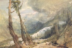 Mere de Glace, no Vale de Chamouni, Suíça de Joseph Mallord William Turner