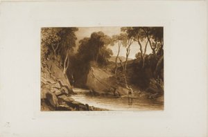 Perto de Blair Athol, placa 30 do Liber Studiorum de Joseph Mallord William Turner