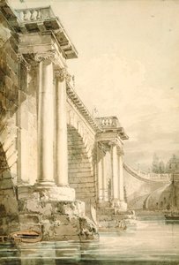 Ponte de Blackfriars velha de Joseph Mallord William Turner