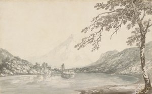 No rio Aar, entre Unterseen e o Lago de Brienz de Joseph Mallord William Turner