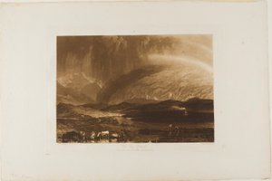 Peat Bog, Escócia, placa 45 do Livro de Estudos de Joseph Mallord William Turner