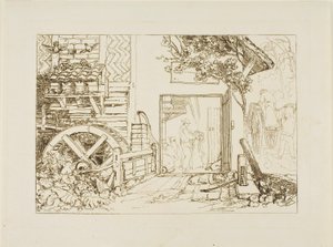 Pembury Mill, Kent, placa 12 do Liber Studiorum de Joseph Mallord William Turner