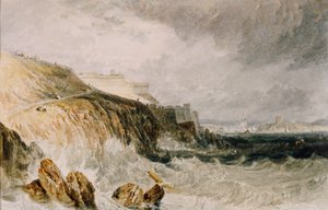 Cidadela de Plymouth, um vendaval, 1815 de Joseph Mallord William Turner