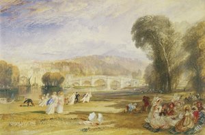 Richmond Hill and Bridge, Surrey, c.1831 (aguarela sobre papel) de Joseph Mallord William Turner
