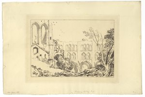 Abadia de Rivaux (gravura) de Joseph Mallord William Turner