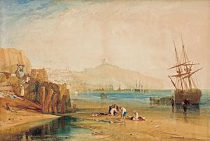 Scarborough, manhã, meninos pegando caranguejos, c. 1810 de Joseph Mallord William Turner