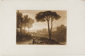 Cena na Campagna, placa 38 do Livro de Estudos de Joseph Mallord William Turner