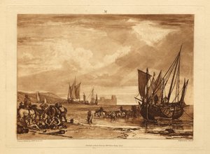 Cena na costa francesa de Joseph Mallord William Turner