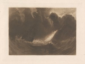 Navio numa tempestade de Joseph Mallord William Turner