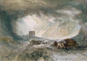 Tempestade de neve, Mont Cenis, 1820 de Joseph Mallord William Turner