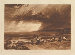 Solway Moss Liber Studiorum, parte XI, chapa 52, 1 de janeiro de 1816. de Joseph Mallord William Turner