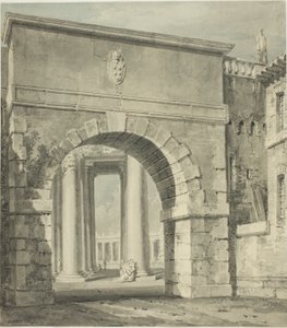 A Basílica de São Pedro vista através da Porta Angélica de Joseph Mallord William Turner