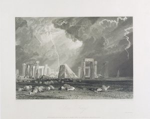 Stone Henge, 1829 (gravura e gravura) de Joseph Mallord William Turner