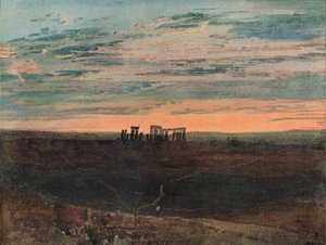 Stonehenge: pôr do sol, 1909 de Joseph Mallord William Turner