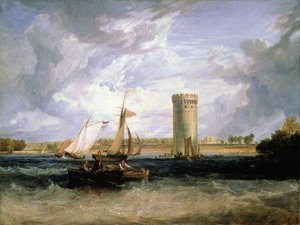 Tabley, o assento de Sir JF Leicester Bt .: dia ventoso de Joseph Mallord William Turner