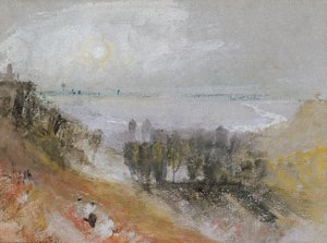Tancarville, c.1830 (aquarela e cor do corpo no papel) de Joseph Mallord William Turner