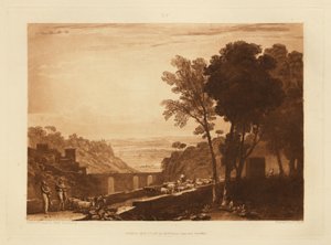 A ponte e as cabras de Joseph Mallord William Turner