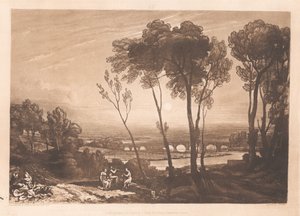 A ponte a meia distância de Joseph Mallord William Turner